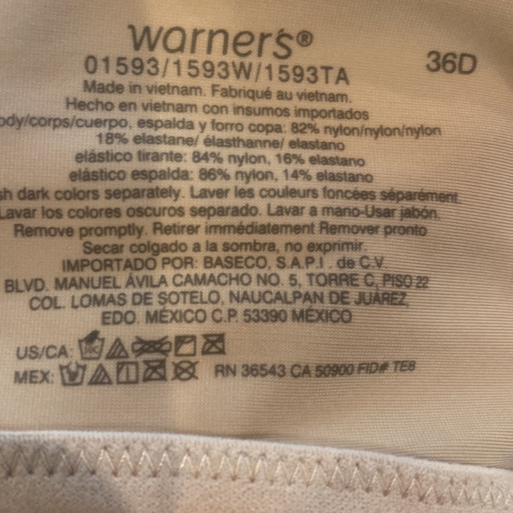 Warners- 36D bra - Picture 4 of 4